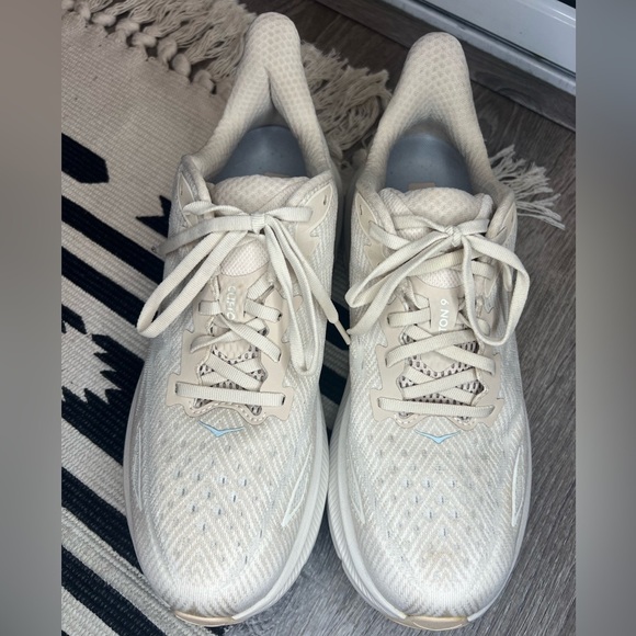 HOKA ONE ONE® Clifton 9 Running Shoe Beige 9.5D - Picture 3 of 10